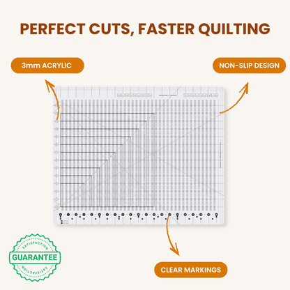 20-Zoll-Quiltinglineal im isländischen Handwerkerstil